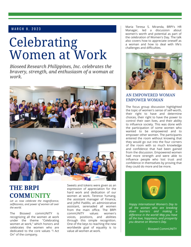 Revised (March 8) Celebrating Woman at Work